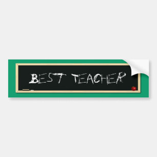 Bester Lehrer-Tafel-Autoaufkleber Autoaufkleber