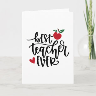 Bester Lehrer überhaupt Karte