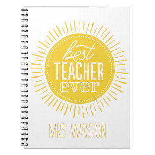 Bester Lehrer überhaupt, kundenspezifisches Notizblock