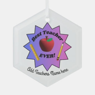 Bester Lehrer überhaupt! Ornament Aus Glas