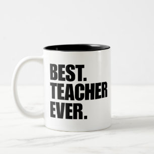Bester Lehrer überhaupt Zweifarbige Tasse