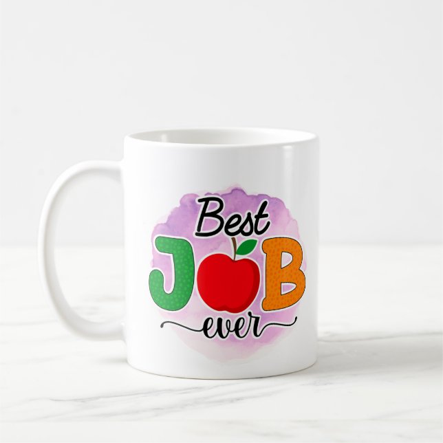Bester Lehrerjob Kaffeetasse (Links)