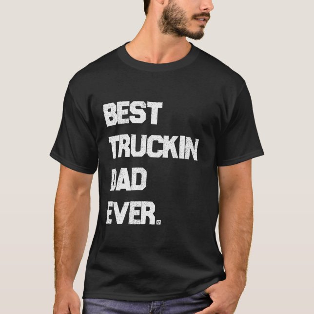 Bester LKW-Vater je LKW-Fahrer Papa T-Shirt (Vorderseite)