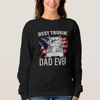 Bester LKW-Vater je nach Shirt, Großlkw und USA Sweatshirt