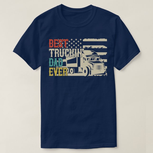 Bester LKW-Vater je T-Shirt (Design vorne)
