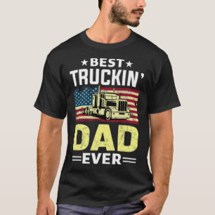 Bester LKW-Vater je, Vintage Leute lustige Animati T-Shirt