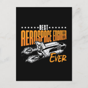 Bester Luftfahrtingenieur je Raumfahrt Feiertagspostkarte