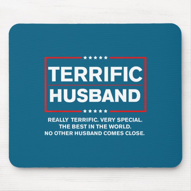 Bester lustiger Ehemann Trump Terrifischer Ehemann Mousepad (Vorne)