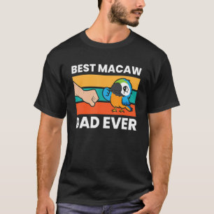 Bester Macaw-Vater je Macaw-Papagei T-Shirt