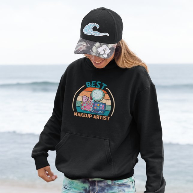 Bester Makeup-Künstler - Retro Hoodie (Von Creator hochgeladen)
