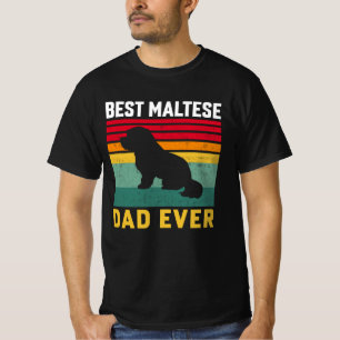 Bester Malteser-Vater Aller Zeiten Liebender Hunde T-Shirt