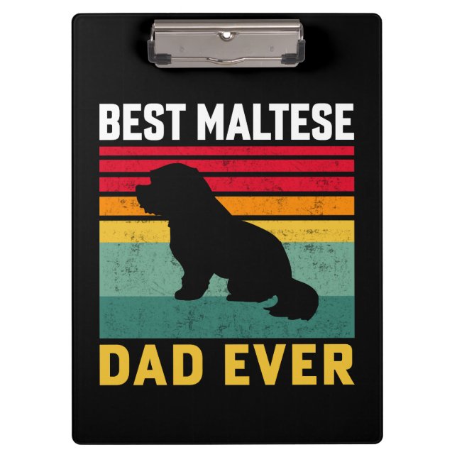 Bester maltesischer Vater aller Zeiten, maltesisch Klemmbrett (Vorderseite)