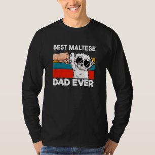 Bester maltesischer Vater Ever Funny Dog Vater Dog T-Shirt