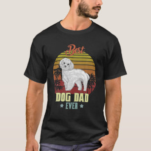 Bester maltesischer Vater je Daddy Dog Lover Eigen T-Shirt