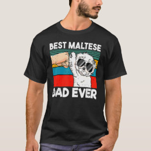 Bester maltesischer Vater je Getto Fist Dog T-Shirt