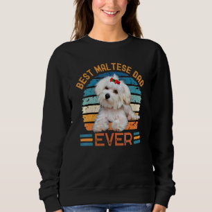 Bester maltesischer Vater je Hund Vatertag T-Shirt Sweatshirt