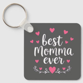 bester Mama ever grau Schlüsselanhänger