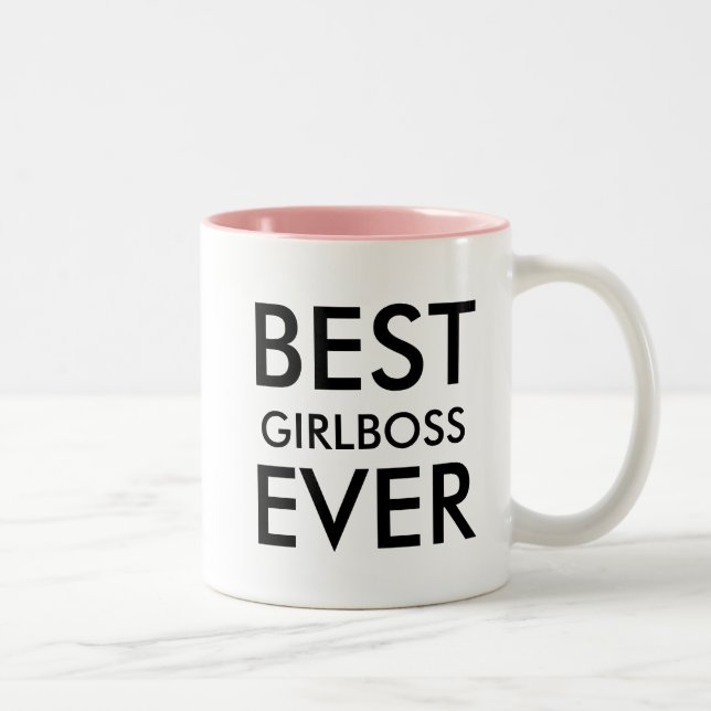 Bester Manager je | Geschenk des Büros Zweifarbige Tasse (Rechts)