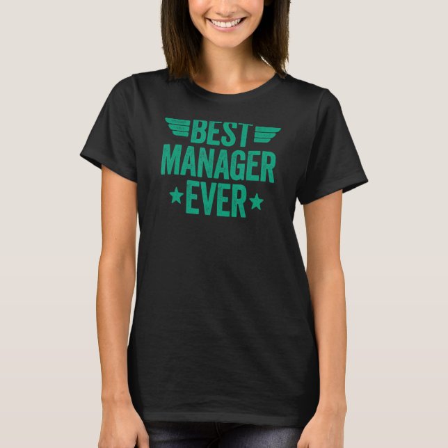 Bester Manager je T-Shirt (Vorderseite)