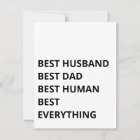 Bester Mann. Der beste Vater. Das beste Mensch. Be