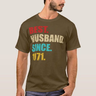 Bester Mann seit 1971 goldener Hochzeitstag T-Shirt