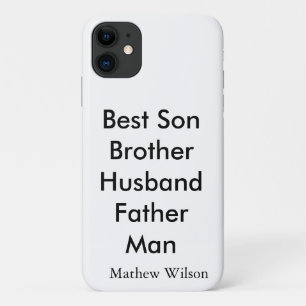 Bester Mann Sohn Ehemann Vater Zitate Name Text Case-Mate iPhone Hülle