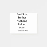 Bester Mann Sohn Ehemann Vater Zitate Name Text