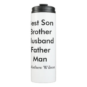 Bester Mann Sohn Ehemann Vater Zitate Name Text Thermosbecher