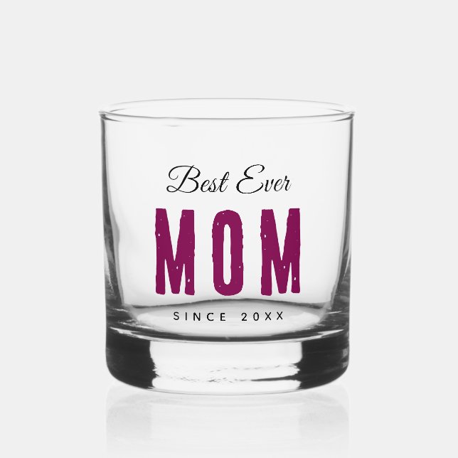 Bester Massage-Geschenk Aller Zeiten Mutter – Pers Whiskyglas (Vorderseite)