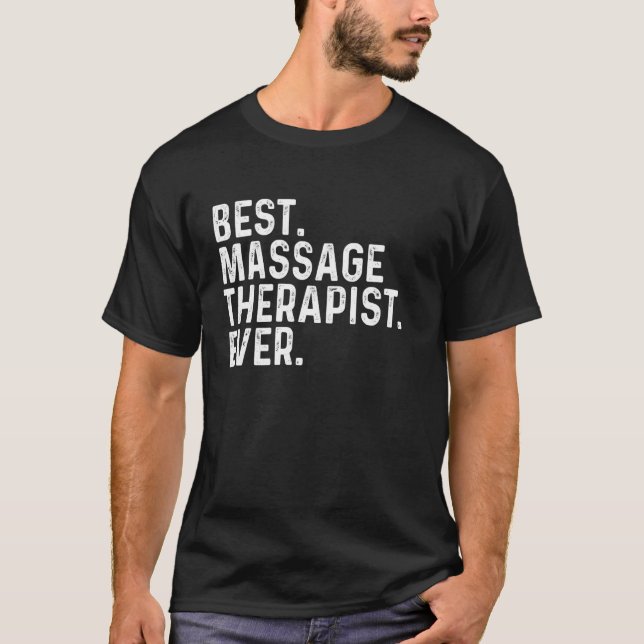 Bester Massagetherapeut je Masseuse Funny Job T-Shirt (Vorderseite)