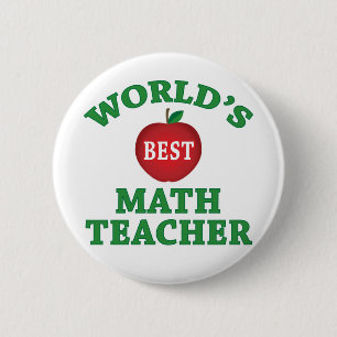 Bester Mathe-Lehrer der Welt Button