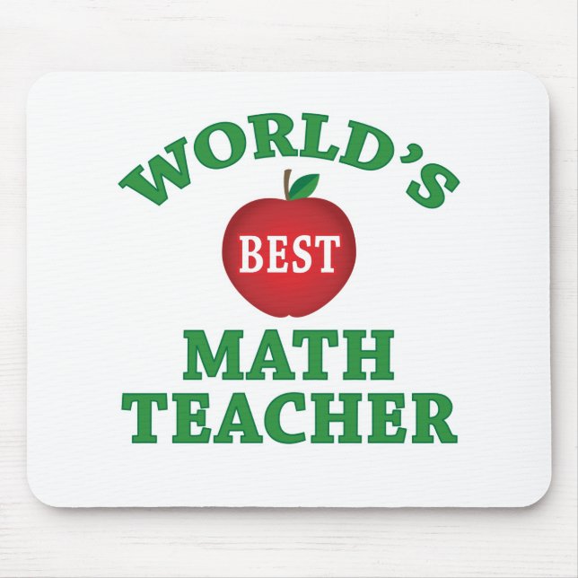 Bester Mathe-Lehrer der Welt Mousepad (Vorne)