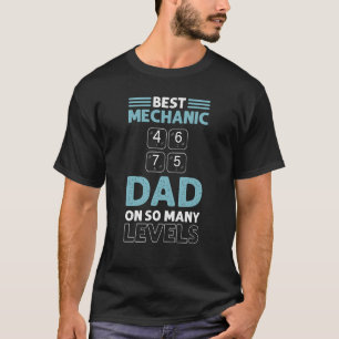 Bester mechanischer Vater auf so vielen Stufen T-Shirt