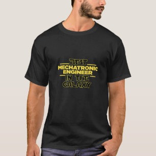 Bester Mechatronik-Ingenieur im Galaxy-Mechaniker T-Shirt