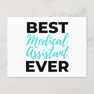Bester medizinischer Assistent je 2 Feiertagspostkarte