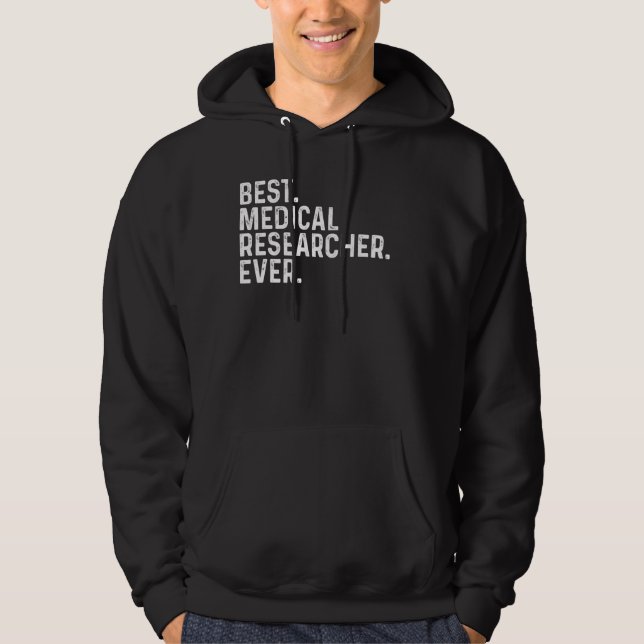 Bester medizinischer Forscher je Coworker Funny Jo Hoodie (Vorderseite)