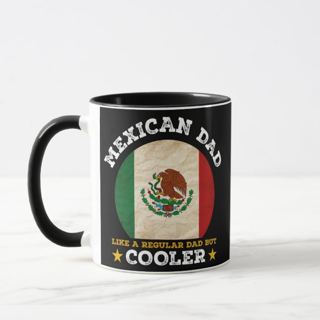 Bester mexikanischer Vater je Vatertag - Mexiko-Fl Tasse (Links)
