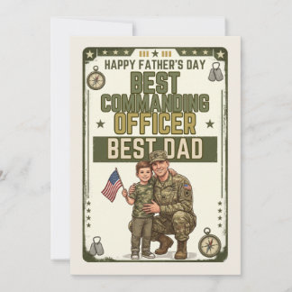 Bester militärischer Vater des Tages - Bester Komm Karte