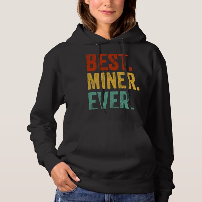Bester Miner je Data Mining Engineer Miner Hoodie (Vorderseite)