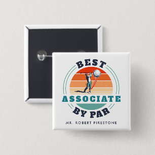 Bester Mitarbeiter nach Par Custom Golf Lover Button
