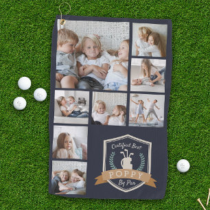 Bester Mohn nach Par FotoCollage Golfhandtuch