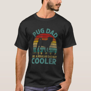 Bester Mops Cooler Vater je Gaben Hunde Tierfreund T-Shirt