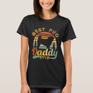 Bester Mops Daddy je Retro Vintager klassischer T T-Shirt
