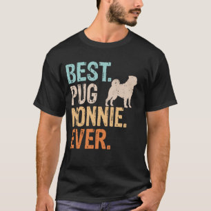 Bester Mops Nonnie Ever Dog Lover Oma Funny Retro T-Shirt