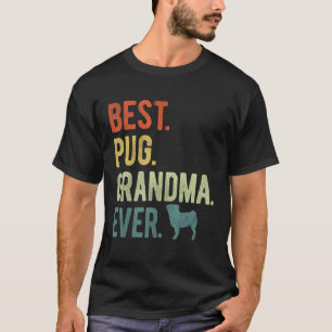 Bester Mops Oma je Hund Liebt Muttertag 1 T-Shirt