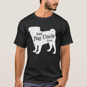 Bester Mops Uncle je stolz Vintager Puppy Mops Ret T-Shirt