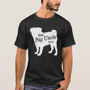 Bester Mops Uncle je stolz Vintager Puppy Mops Ret T-Shirt