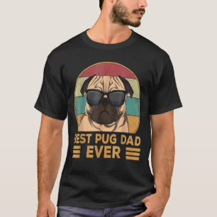 Bester Mops Vater je Mops Hund für Männer und Jung T-Shirt