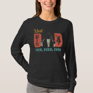 Bester Motocross-Vater je Dirt Bike Vintag Väter T-Shirt