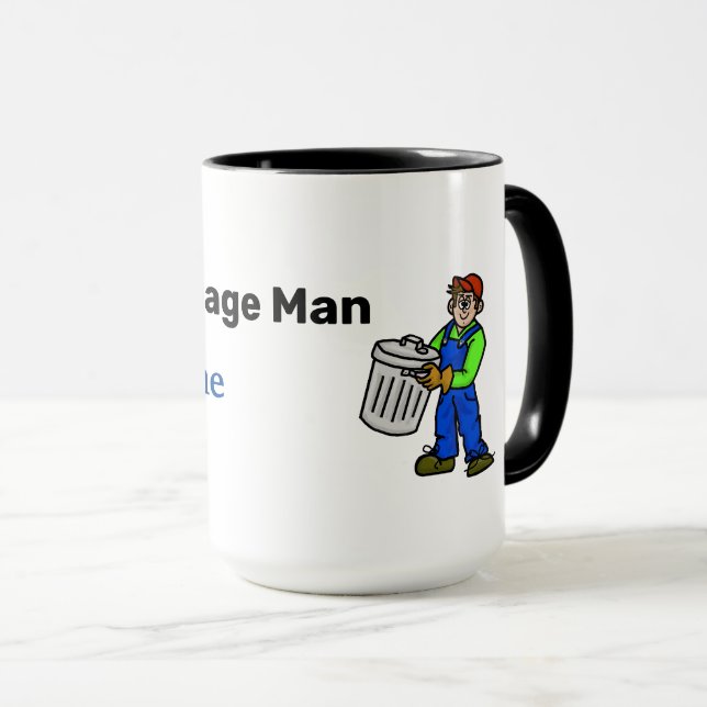 Bester Müllmann Name Becher Tasse (VorderseiteRechts)